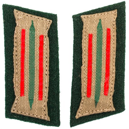 Mostrine da Colletto Tedesche Rosso e Verde