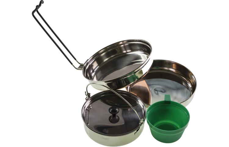 MIL-TEC gavetta Cook Set Acciaio Inox MIL-TEC