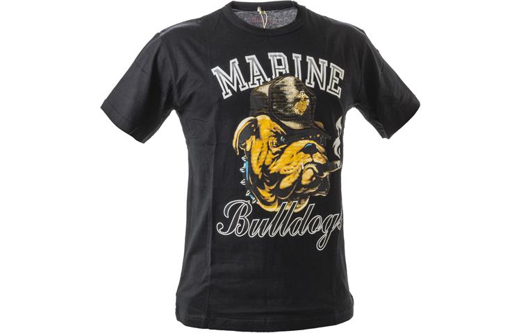  Tshirt Bulldog Marine Nera 