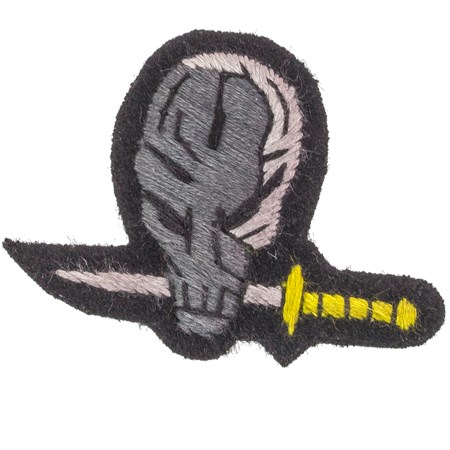 Patch Teschio con Pugnale