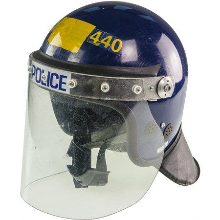  Casco Blu Antisommossa Polizia Inglese  in Protezioni