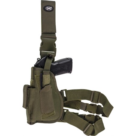 fondina tattica verde cosciale sinistra