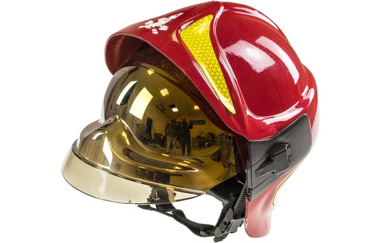  Casco Protettivo Vigili Del Fuoco Sicor Italia Rosso 