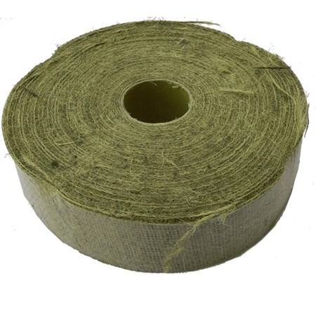 nastro di iuta verde a metraggio
