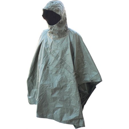 Telo Poncho Grigio/verde Gommato 2 Scelta