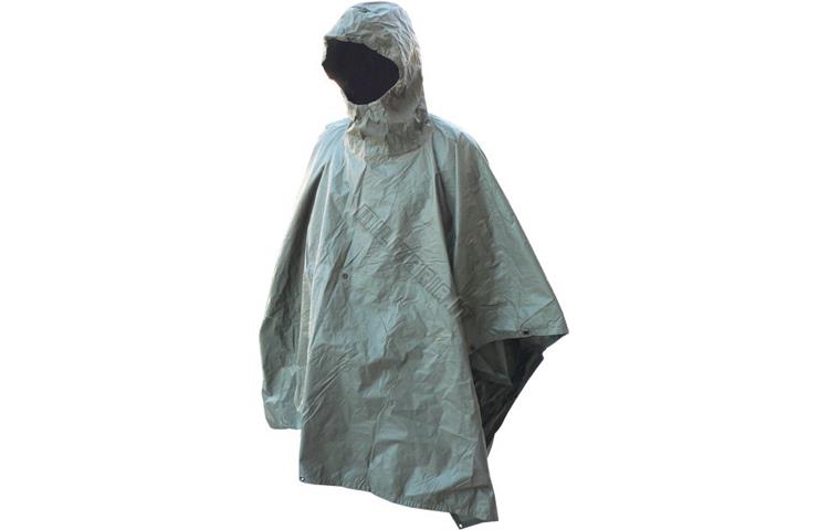  Telo Poncho Grigio/verde Gommato 1 