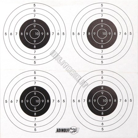 bersagli per corta distanza in cartoncino confezione da 100 pz