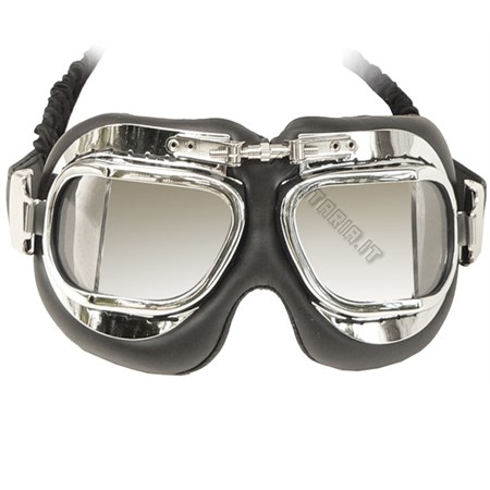 occhiale da aviatore cromato repro wwii