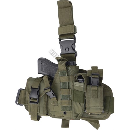 fondina cosciale verde od tasche multifunzione