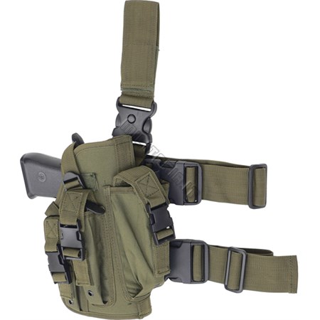 fondina cosciale verde od in cordura